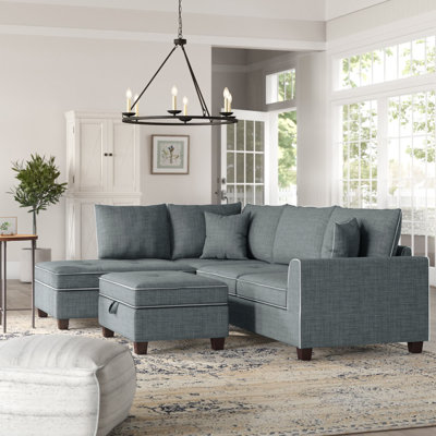Darlington Upholstered L-Shaped Sectional Reversible