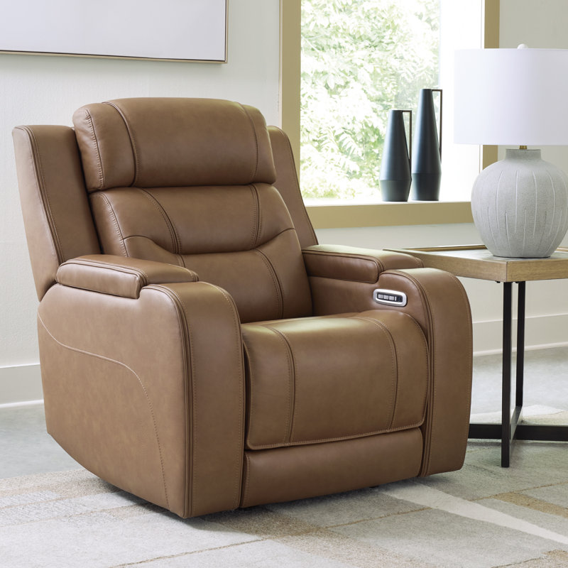 Fauteuil inclinable électrique Guri, Marron clair
