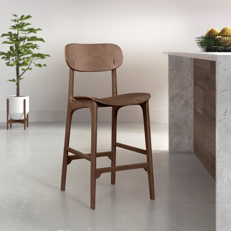 Tabouret de bar et de comptoir Larence, Carbonite, Tabouret de bar (siège d'une hauteur de 29,92 po)