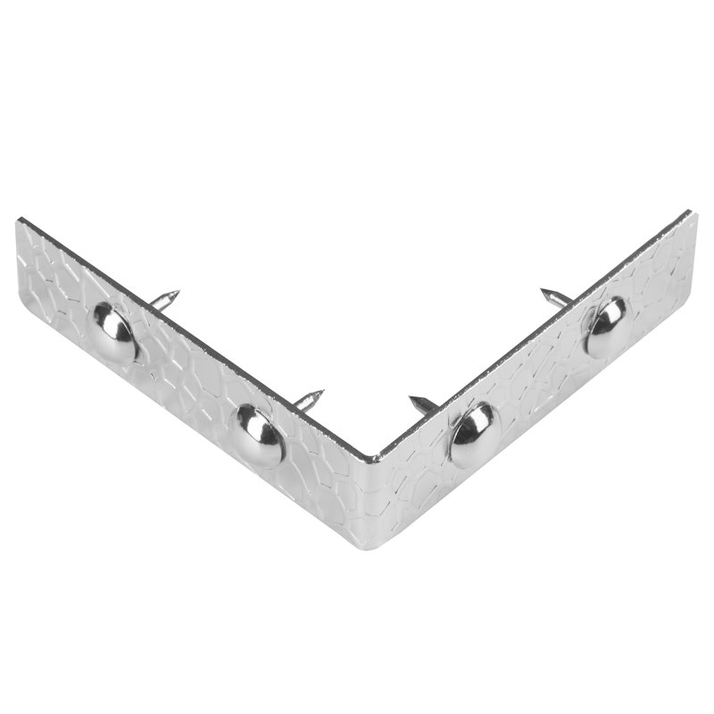 Coins à angle droit texturés Dritz, petit, paquet de 3, nickel