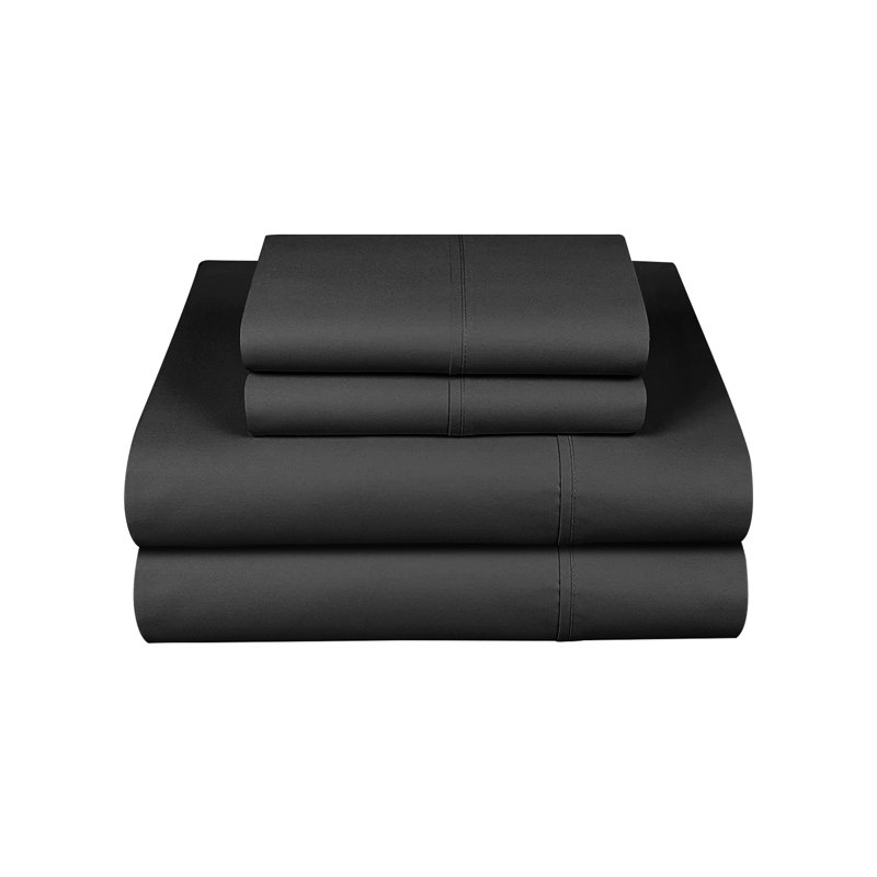Sheet Set6 Microfiber Sheet Set, Black