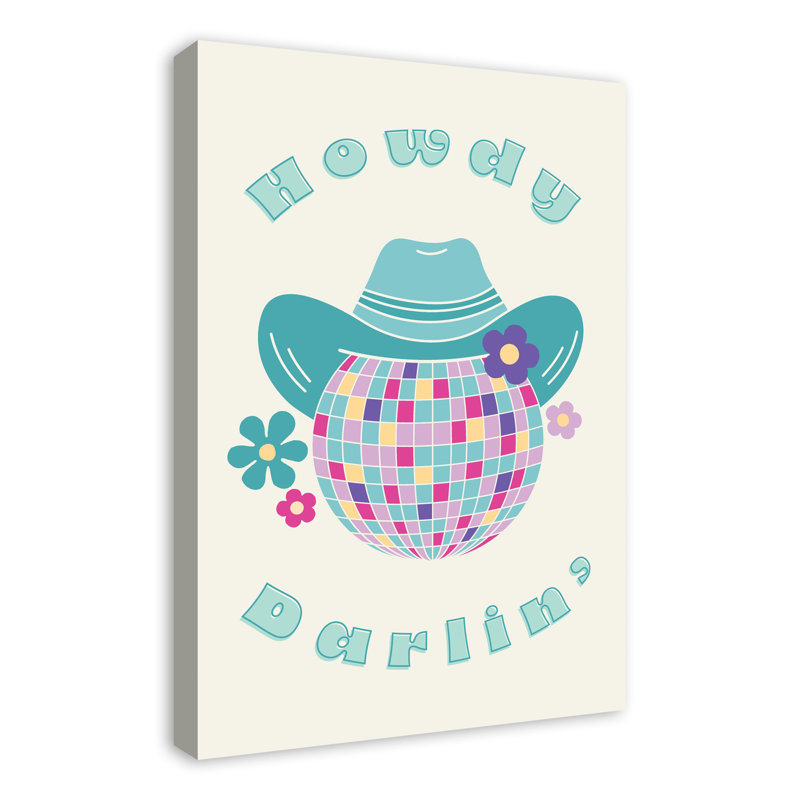 Howdy Darlin, art mural sur toile 20 x 30