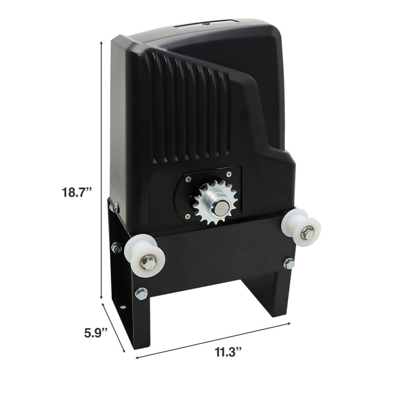 Ouvre-porte coulissant à chaîne - Ensemble solaire 60W AC1100