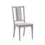 Ensemble de 2 chaises d'appoint Marta en lin et finition naturelle beige