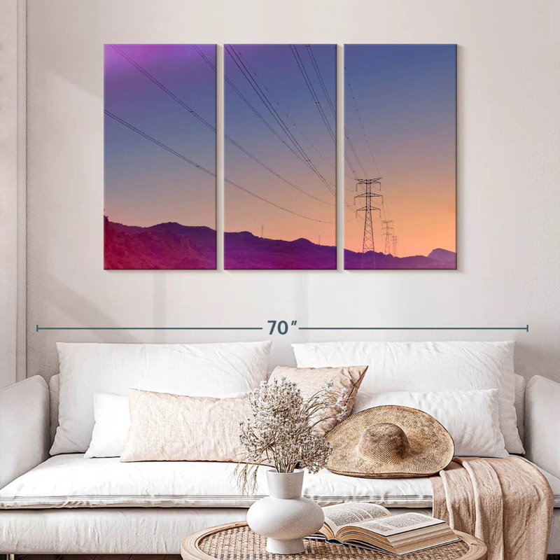 Lilie Power Lines, 32" H x 50" W