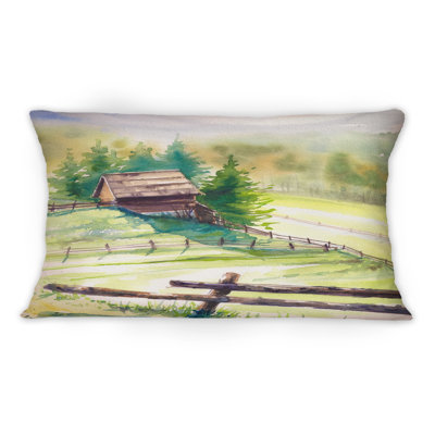 Coussin Little House In The Green Mountains