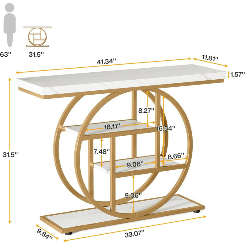 Table console 41,3 po