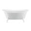 Baignoire de trempage sur pattes 67 "avec drain, pattes et plateau en bambou 67" Streamline-1576153816-1576153812