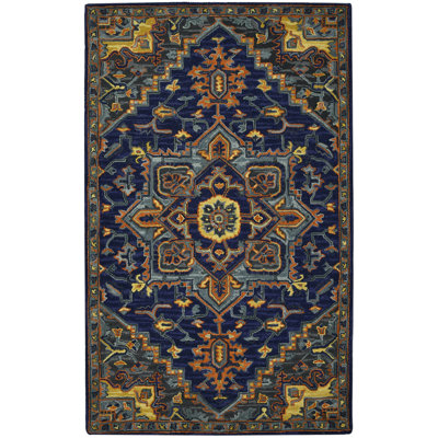 Tapis en laine touffeté à la main Shidler