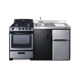 Summit Appliance All-In-One Combo Kitchens 3.2 Cubic Feet Freestanding Mini Fridge with Freezer