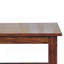 Table basse en bois massif Belmont, structure en X, châtaignier, brun foncé
