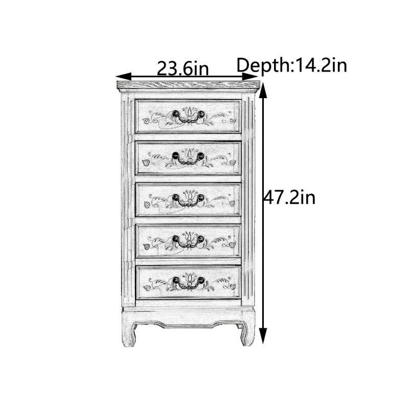 Armoire de couloir rétro Aged