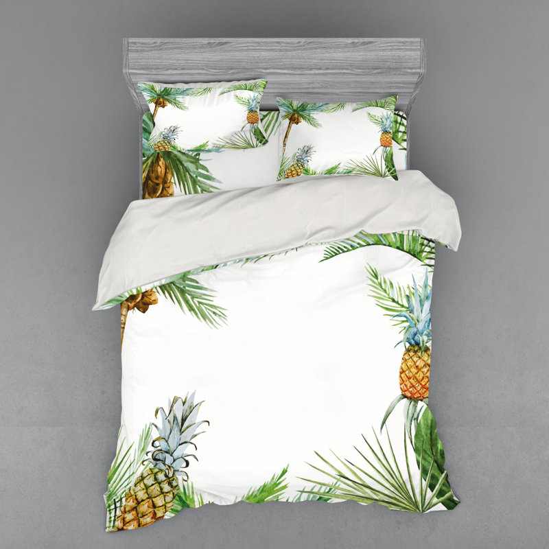 Coastal Polyester Duvet Cover, Queen Duvet Cover + 3 Additional Pieces