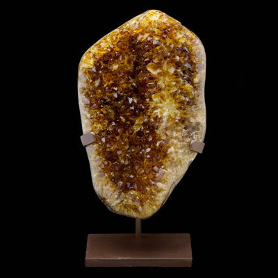 Citrine on Custom Metal Stand