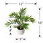 Palmier artificiel 16 po en pot