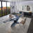 Bello Extendable Glass Top Metal Base Dining Table