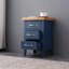 Aleksandras 38cm W Solid Wood Bedside Table-346251027