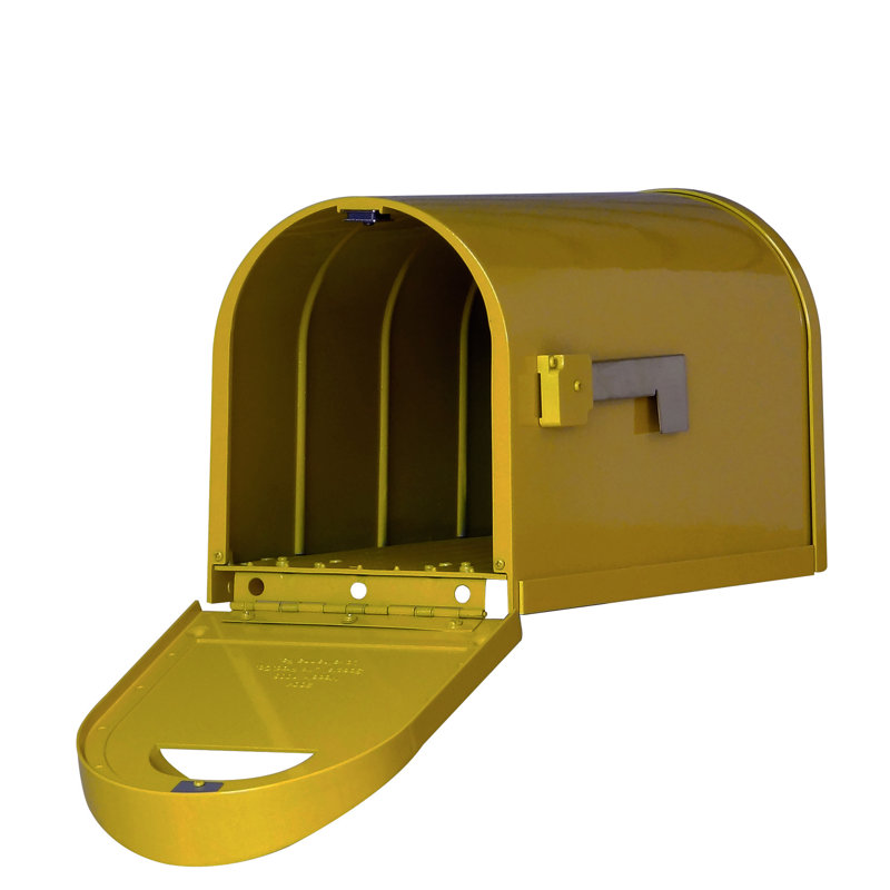 Boîte aux lettres Dylan, Jaune / Chrome