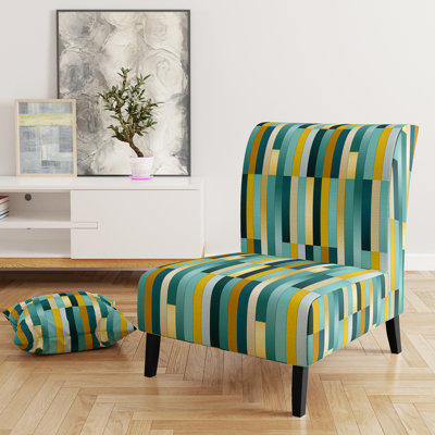 Fauteuil de chambre Serene Green Stripes