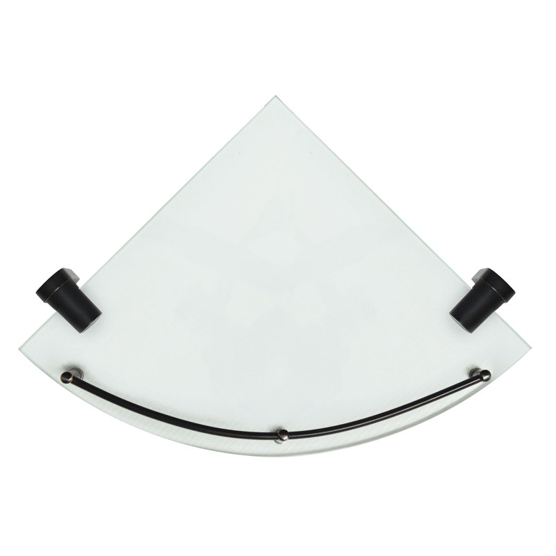 Azah Triangle Corner Shelf, Rubbed Bronze