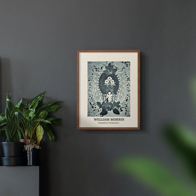 William Morris, reproduction encadrée CXL, Naturel, H 14 po x l 11 po