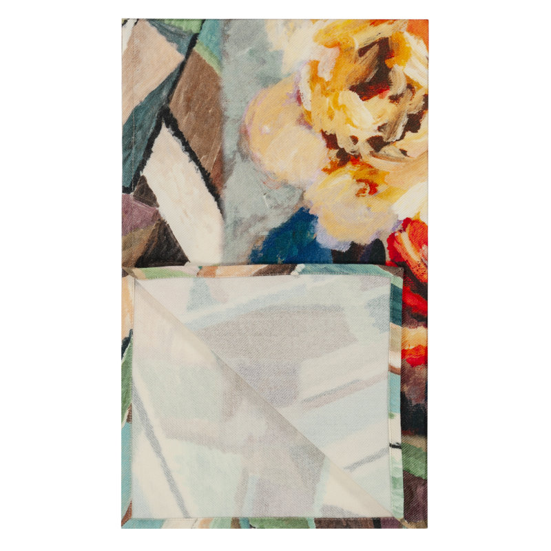 Tapestry Flower Damson Throw