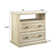 Cydny Classic Open-Top 2-Drawer Nightstand