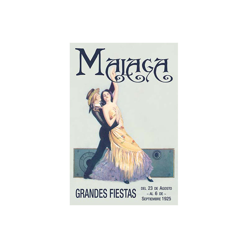 Malaga par sara pierce-impression publicitaire, H 30 po x l 20 po