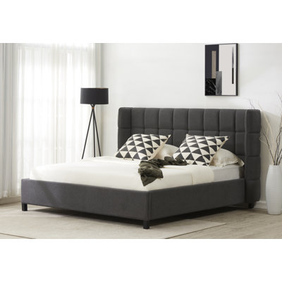 Bilger Upholstered Wingback Bed