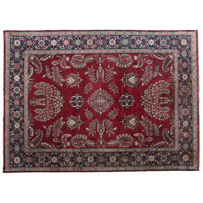 One-of-a-Kind 8'11" X 12'2" New Age Wool Area Rug in