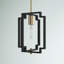 Bartow 1 - Light Lantern Square/Rectangle Pendant with Wrought Iron Accents-1522213609