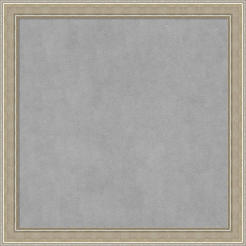 Tableau magnétique à cadre argenté Mezzo, H 28 po x l 28 po