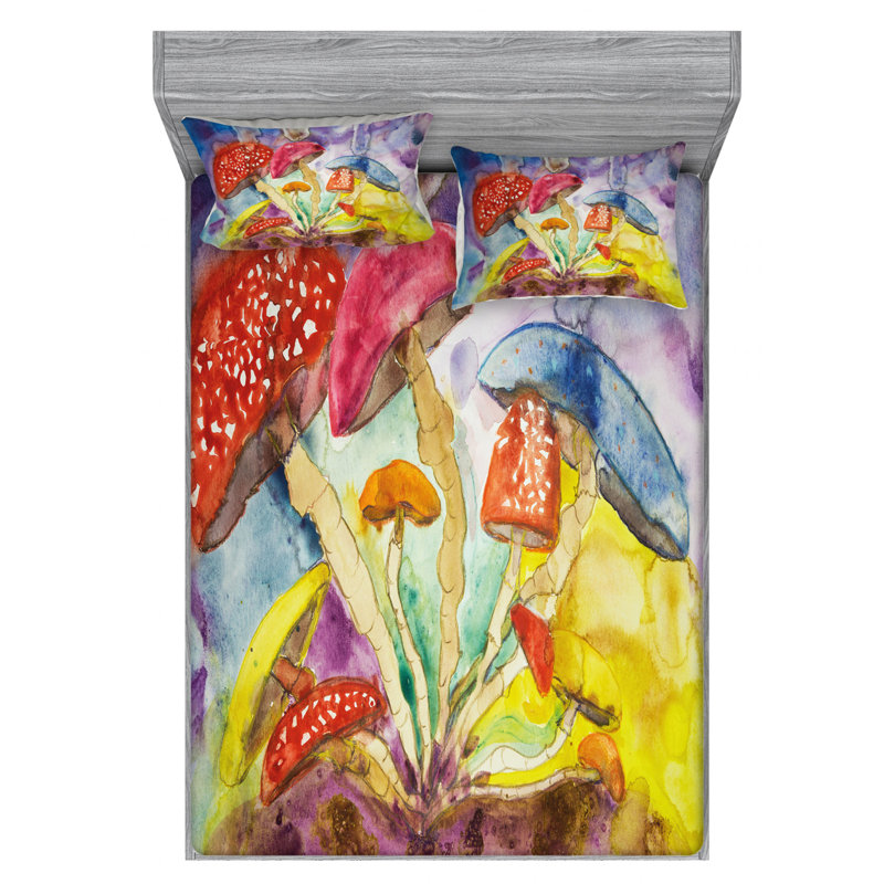 Microfiber Sheet Set, Queen Sheet Set with Fitted Sheet