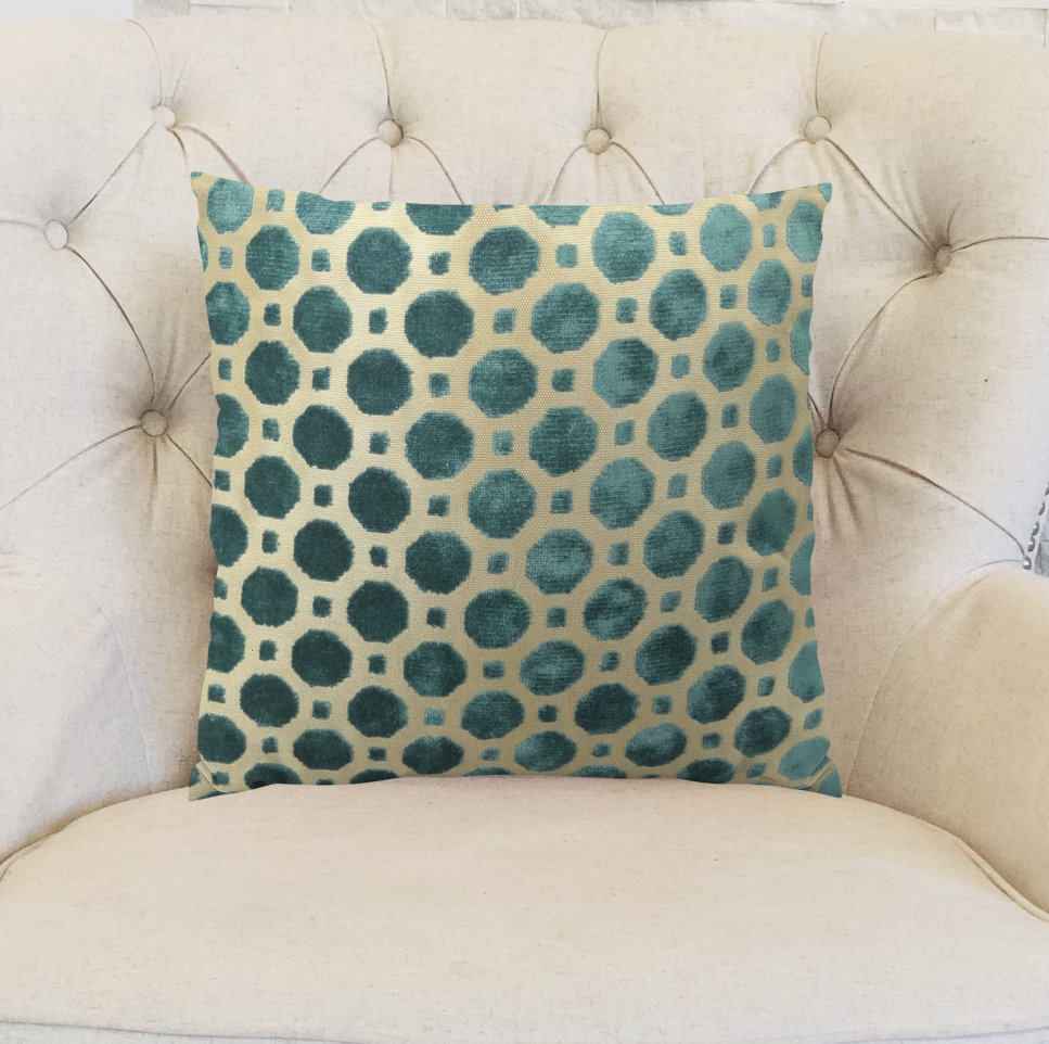 Velvet Double Sided Lumbar Pillow Plutus Brands 