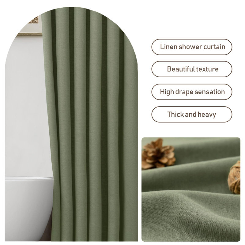 Linen Shower Curtain