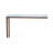 Solid White Marble Top Console Table with Antique Copper Iron Frame