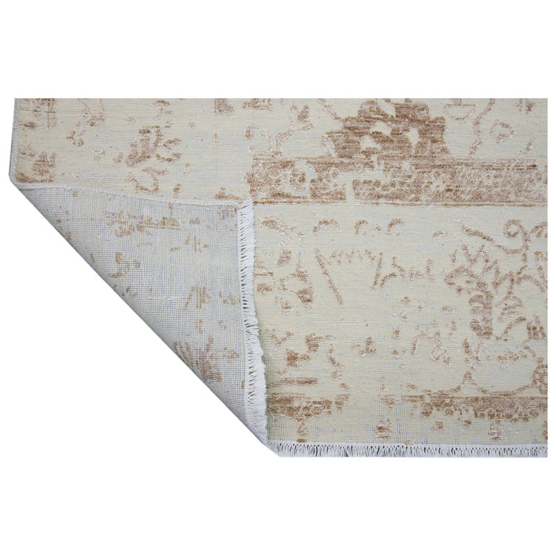 Oriental Area Rug in Gold, Rectangle 9' x 12'
