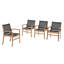 Chaises de salle à manger d'extérieur Patankar-114681744