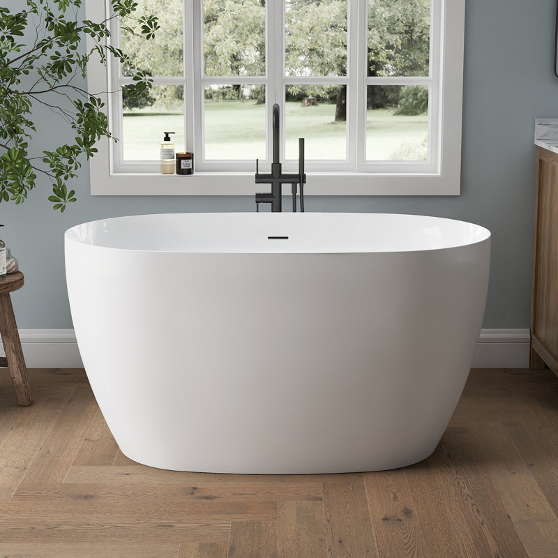 51'' Acrylic Freestanding Tub Freestanding Soaking Bathtub