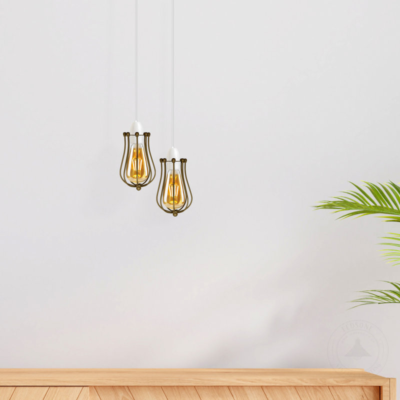 17cm H Metal Lamp Shade, Gold