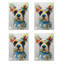 Hand -painted acrylic painting The Colorful Dog