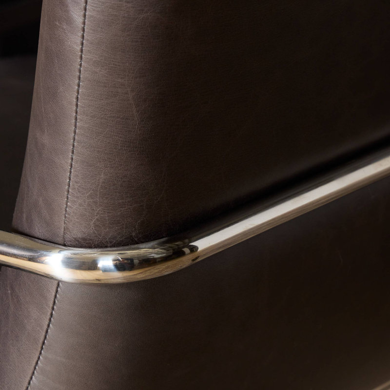 Sherman Leather Swivel Task Chair, Sonoma Black