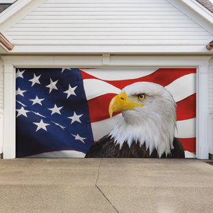 Murale de porte de garage patriotique