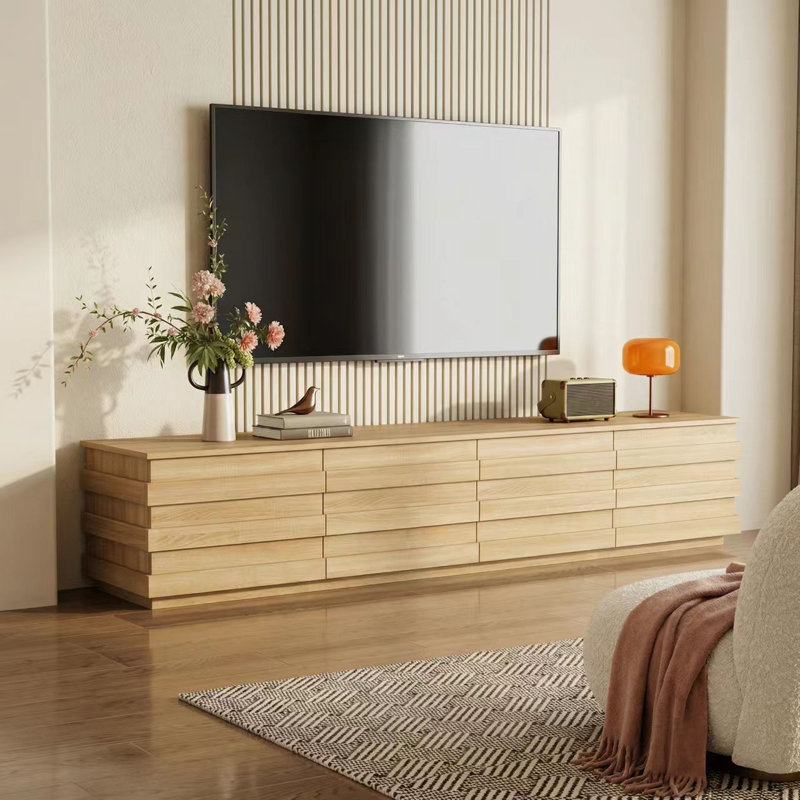 78.7" Wide Modern Media Console Cabinet With 4 Drawers
