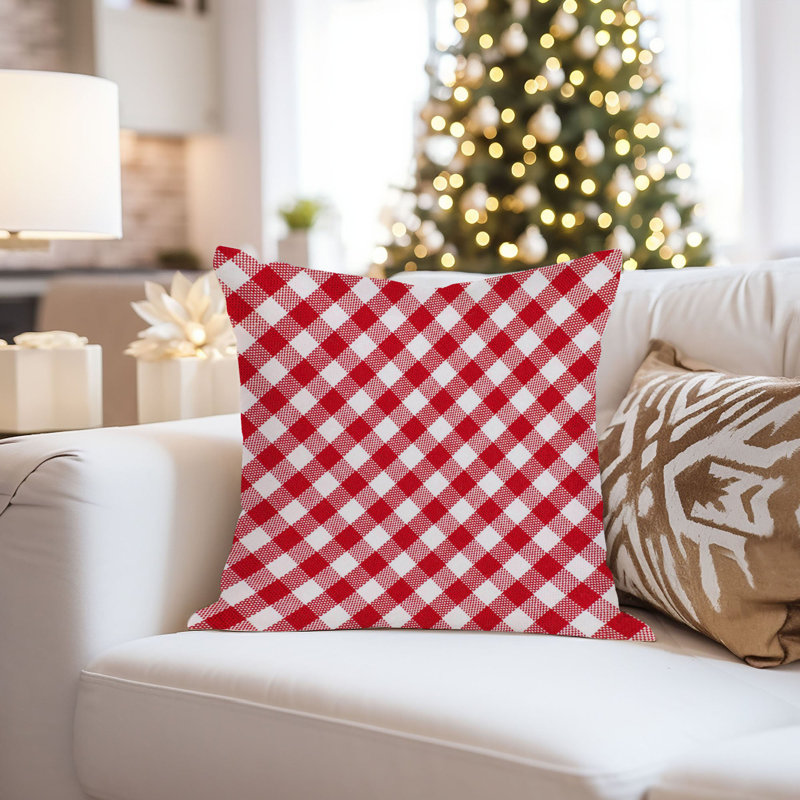 Red Gingham Pattern I Modern