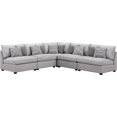 Europa Upholstered L-Shaped Sectional
