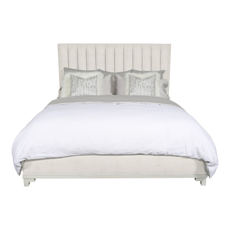 Jemma King Upholstered Panel Headboard, Nadia Parchment