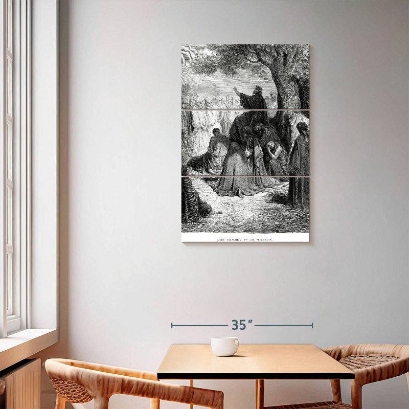Adella Jesus Preaching, 57" H x 36" W