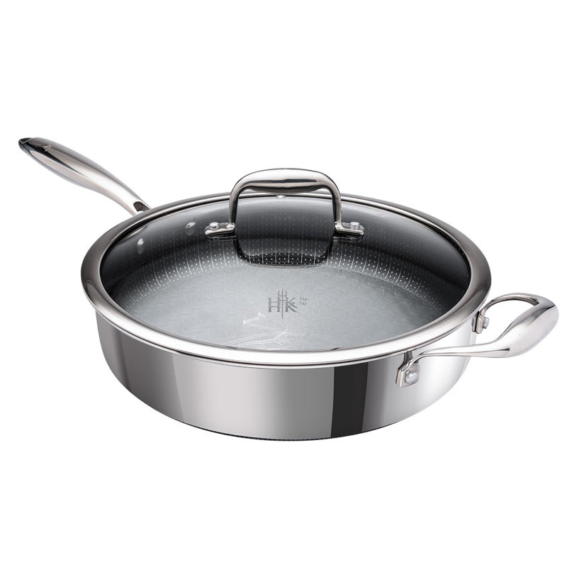 Hell's Kitchen Hybrid 4-Quart Saute Pan and Lid
