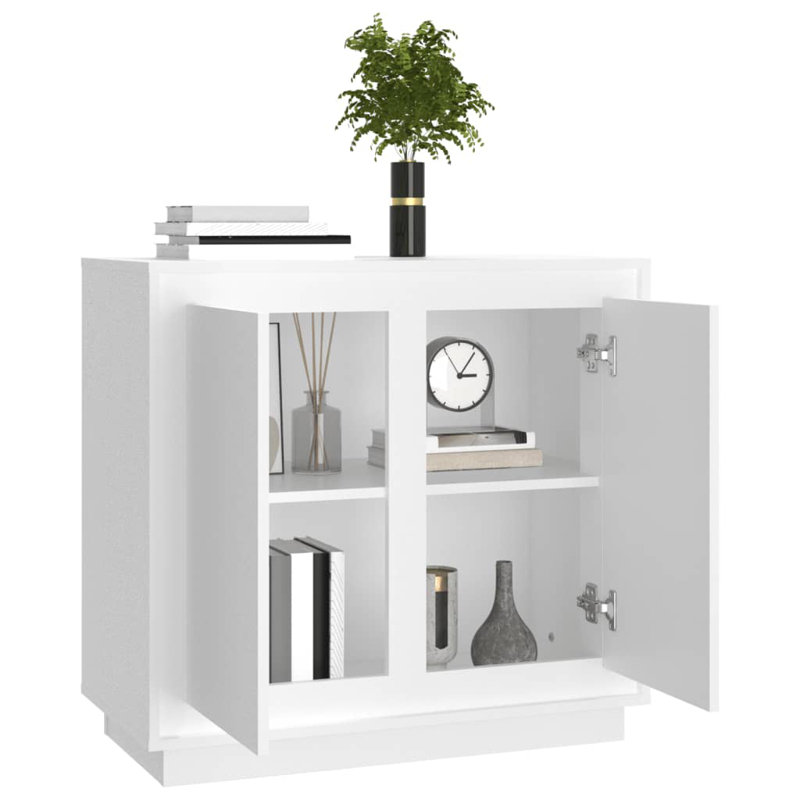 Sideboard 80x34x75 cm Engineered Wood, White